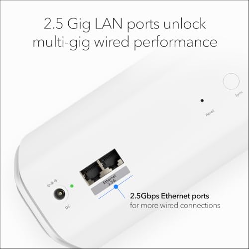 NETGEAR Orbi 770 Series Tri-Band WiFi 7 Mesh Network System (RBE773) - Router + 2 Satellite Extenders, Security Features, Up to 11Gbps
