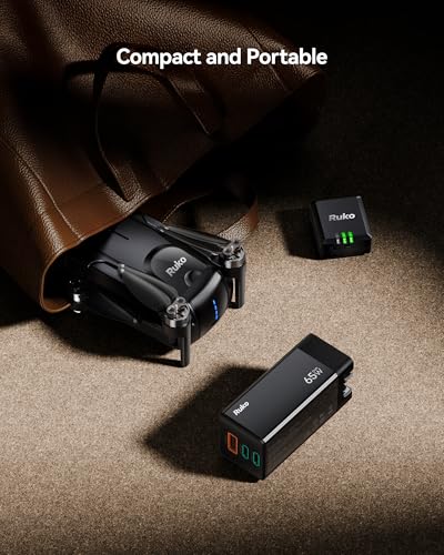Ruko F11GIM2 Drone 3 Batteries and PD65W USB C Charger
