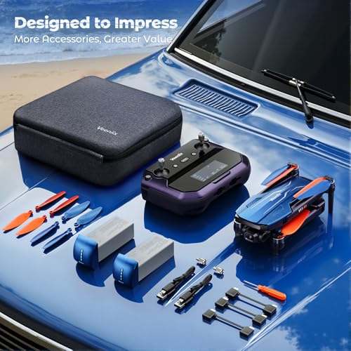 V11Air Drone with 6K Camera for Adults, 3-Axis Gimbal Drones with 4K/30fps Video, 10000ft FPV Transmission Professional Drone