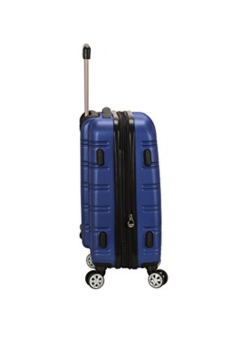 Rockland Melbourne Hardside Expandable Luggage with Spinner Wheels, 2TONEBLUE, 2 Piece (20/28)