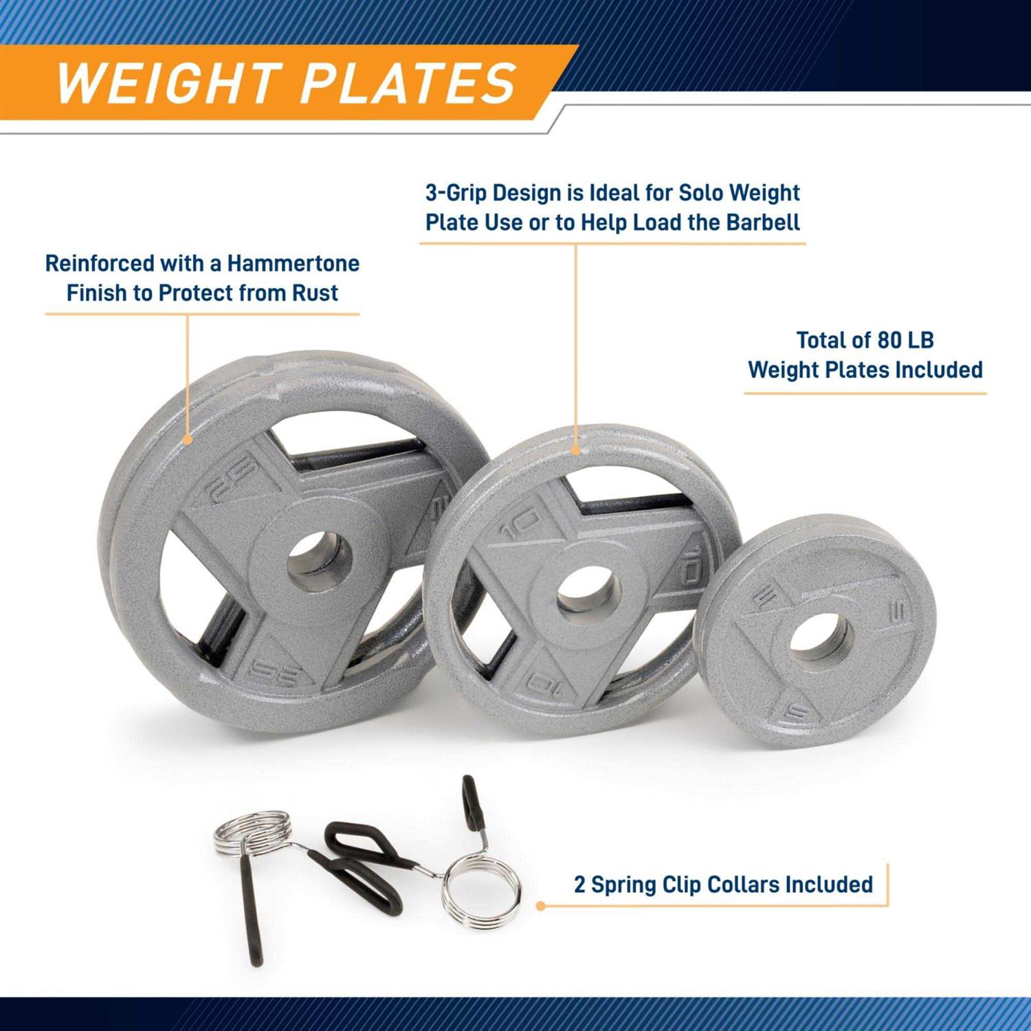 Marcy 110 lb. Olympic Weight Set MCW-110 - Sports Supplies Online Store