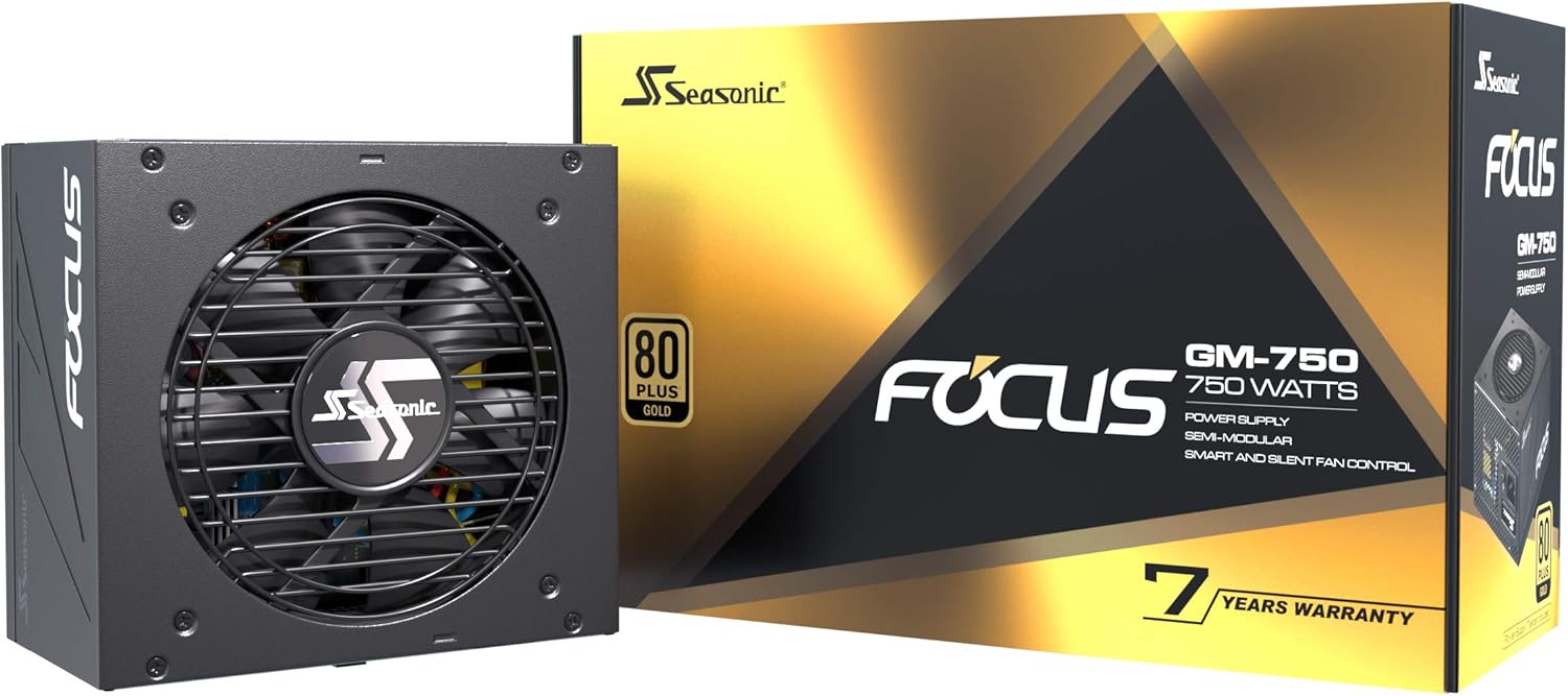 Seasonic FOCUS GX-650, 650W 80+ Gold, Full-Modular, Fan Control in Fanless, Silent, and Cooling Mode