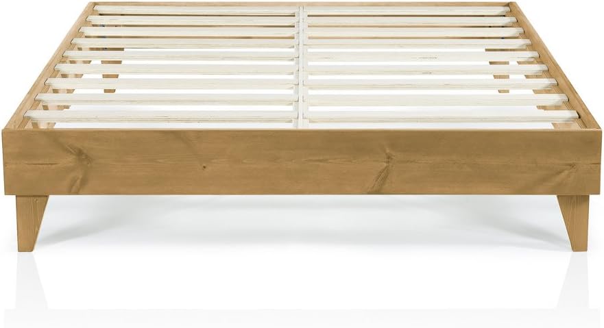 Cardinal & Crest | Wood King Bed Frame No Box Spring Needed | Easy Assembly & Heavy Duty | Ideal King Size Bed Frame, King Platform Bed Frame King