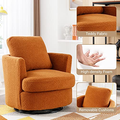 ODUWA Swivel Barrel Chair Set of 2