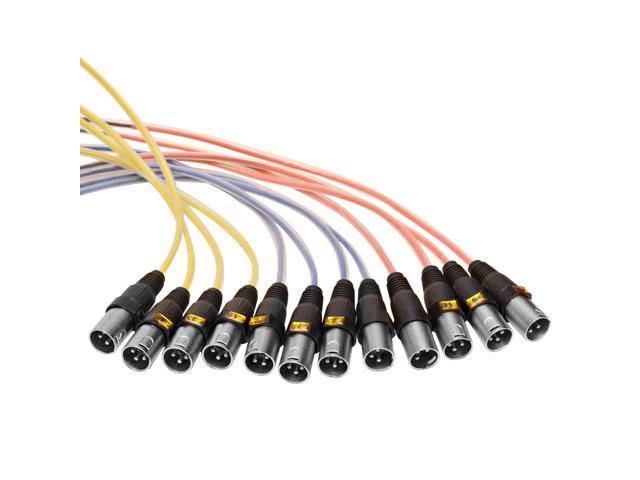 Seismic Audio 12 Channel, 50 Foot XLR Snake Cable with Multipin Easy Disconnect Trunk Pa/dj - SAMP-12x4x50