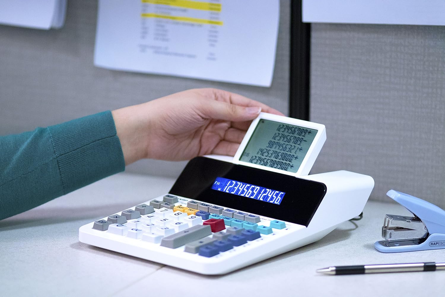 Sharp EL-1901 Paperless Printing Calculator with Check and Correct, 12-Digit LCD Primary Display
