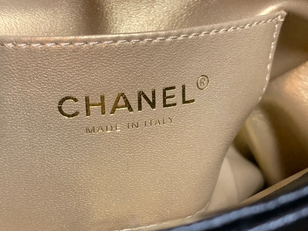 Chanel Hobo Handbag Black Bag For Women 16cm/6in
