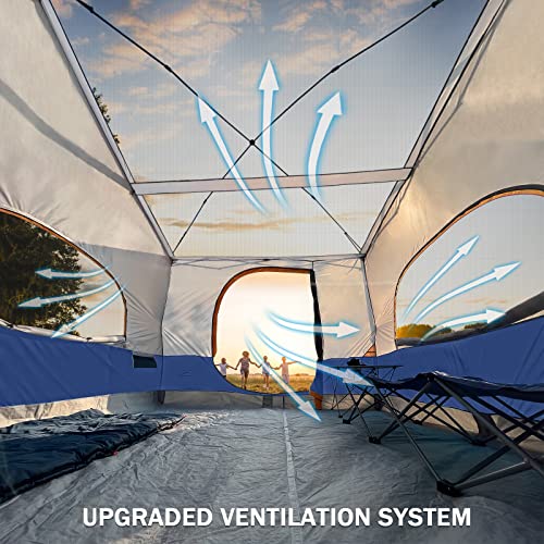 KAMPKEEPER Camping Inner Tent for Pop Up CanopyFully Vented Roof, Converts 10'x10' Straight Leg Canopy into Camping TentKhaki