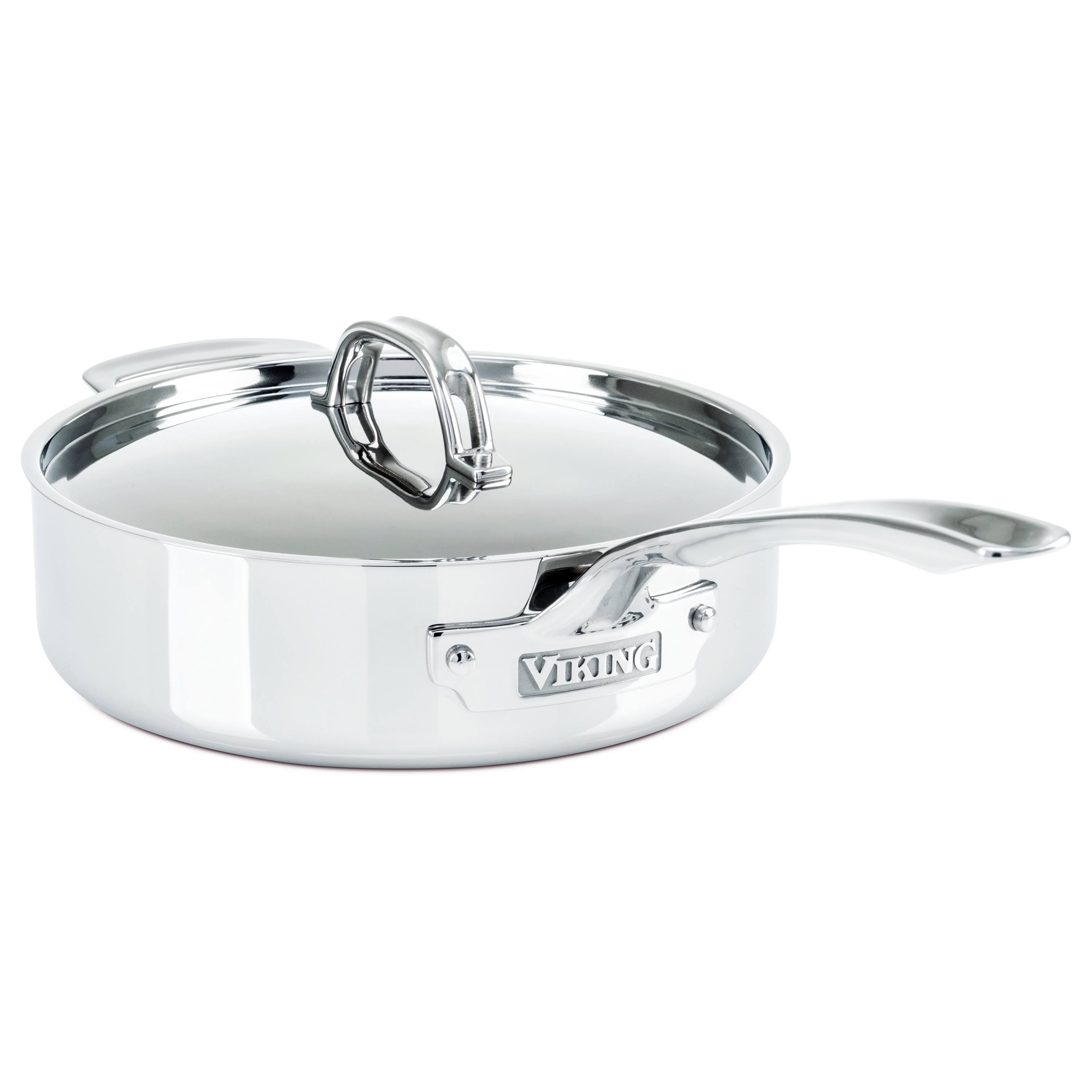 Viking 3-Ply 3.4-Quart Stainless Steel Saute Pan
