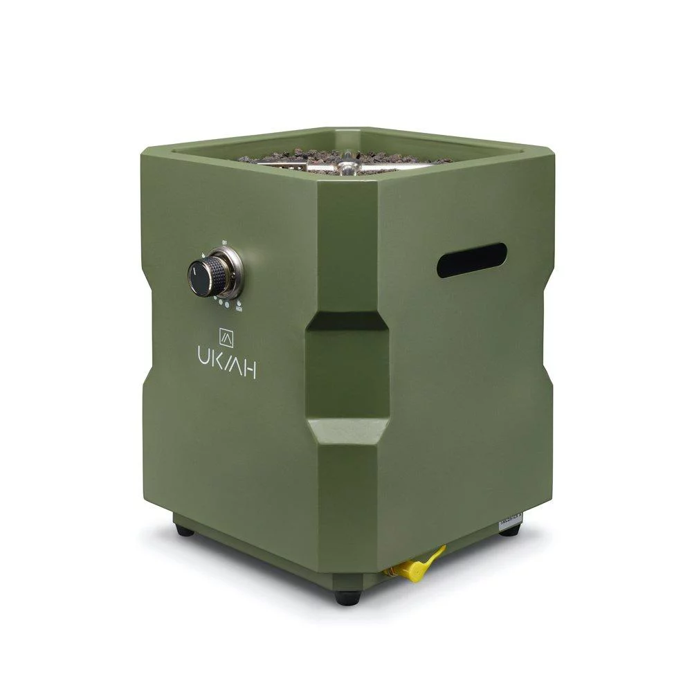 Ukiah Tailgater X Portable Propane Fire Pit, Green TK-1043-DG