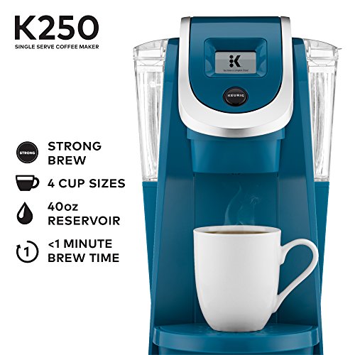 Keurig K250 Coffee Maker, Single Serve K-Cup Pod Coffee Brewer, With Strength Control, Plum Grey