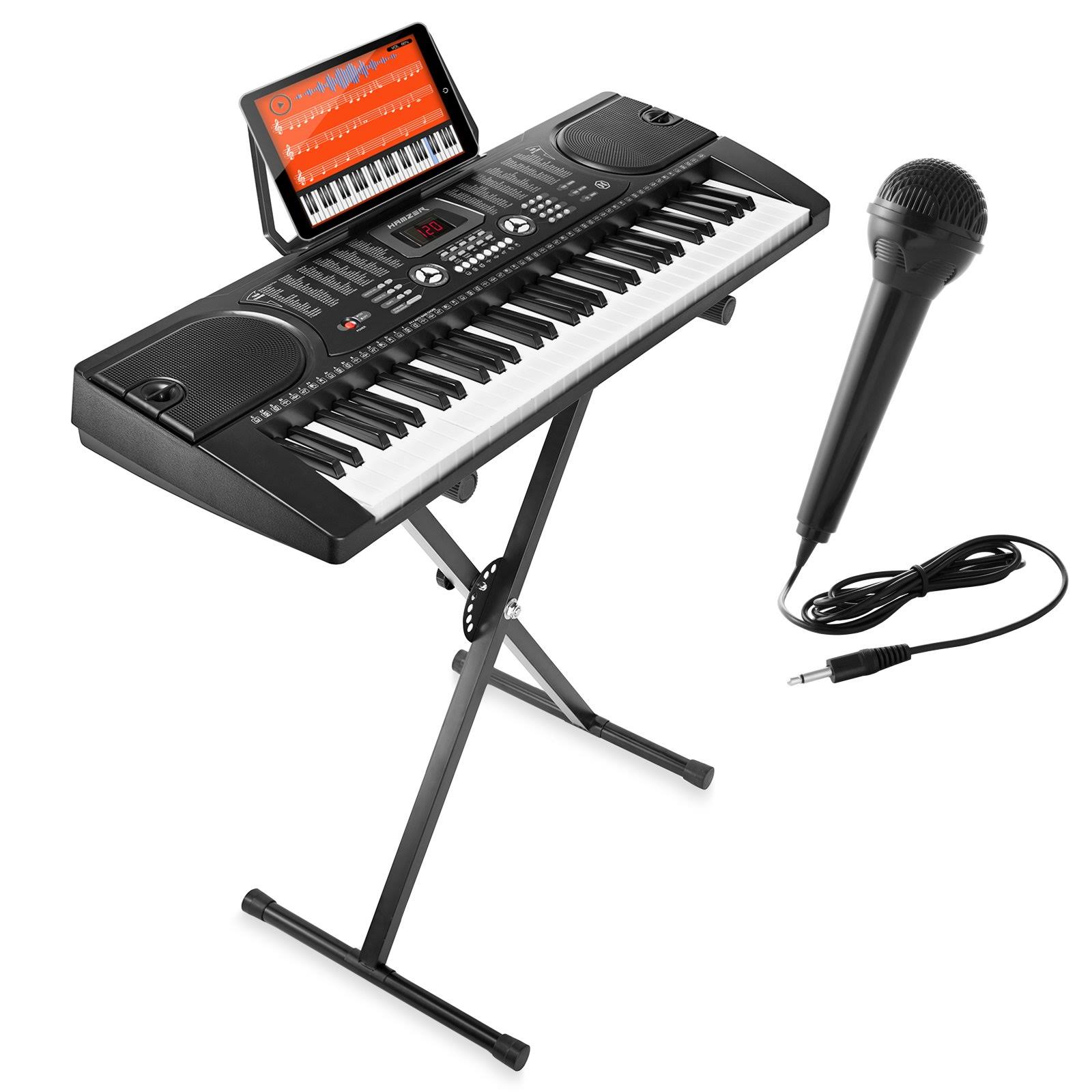 Hamzer 61-Key Digital Music Piano Keyboard - Portable Electronic Musical - with
