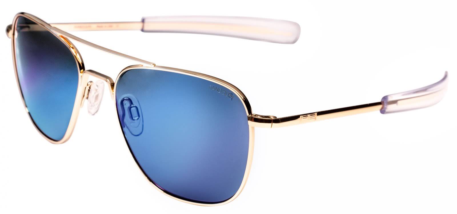 Randolph Engineering Aviator - Bayonet Temple Sunglasses in Gold