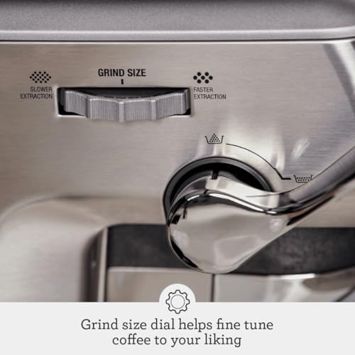 Breville Barista Express Impress Espresso Machine BES876BSS, Brushed Stainless Steel