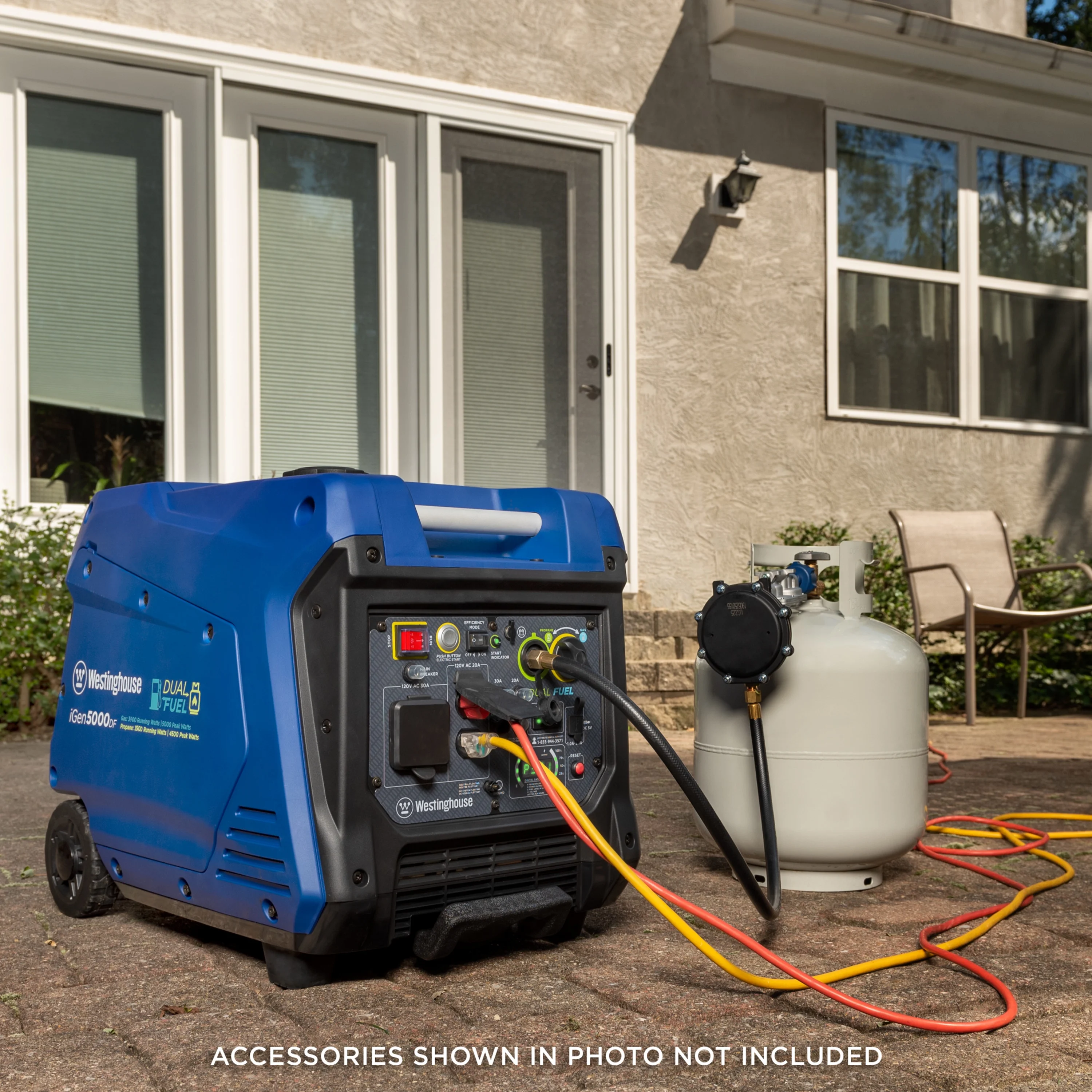 Westinghouse 5000 Peak Watt RV Ready, Gas Powered Portable Inverter Generator with Electric Start