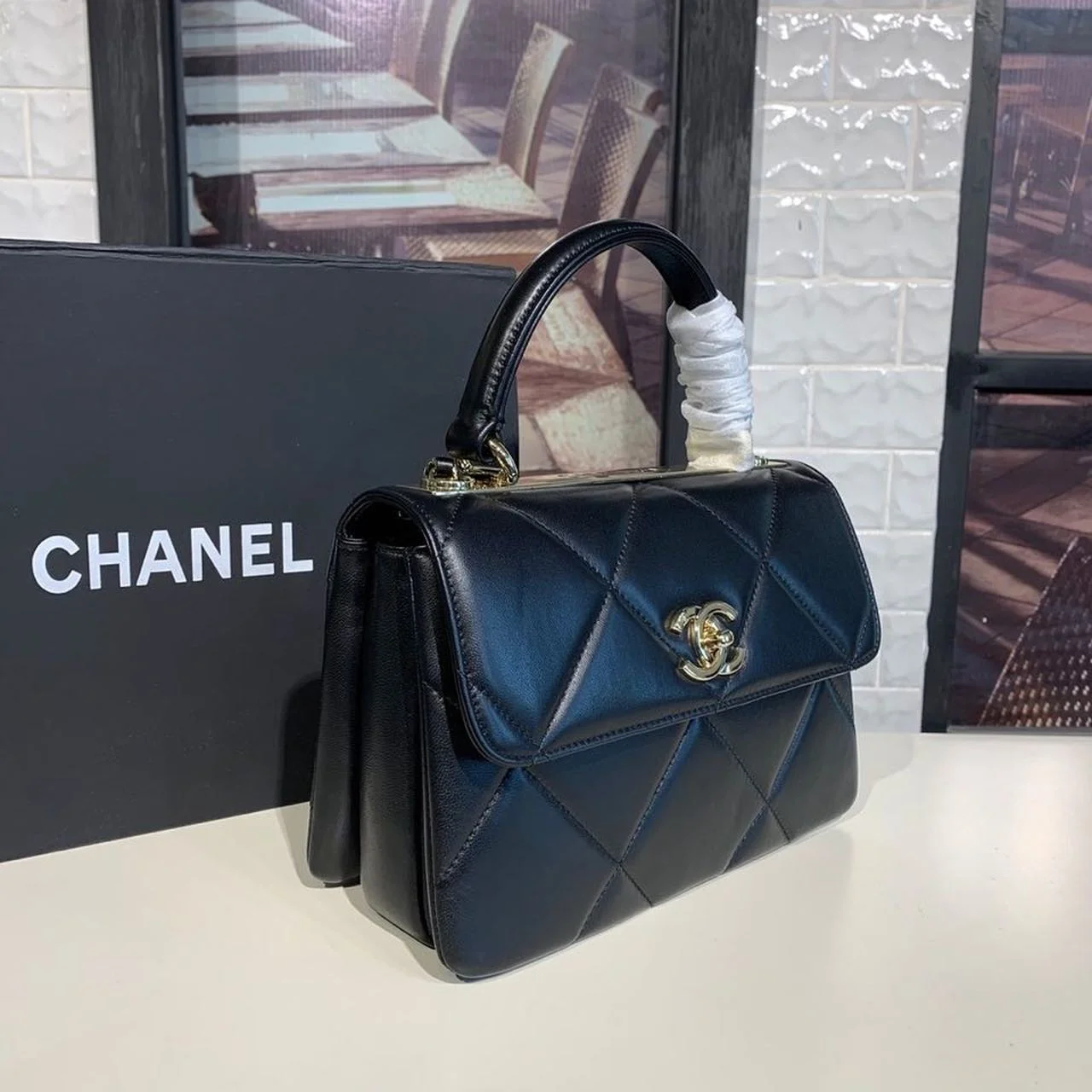 Chanel Trendy CC Bag Black For Women, Women&rsquo;s Handbags, Shoulder And Crossbody Bags 10.2in/26cm