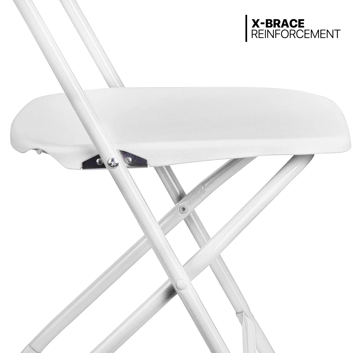 Magshion 11-Piece 6 Ft Folding Dining Table with Chairs Set, Foldable Table Picnic Desk with Handle and 10Pcs Chairs, White