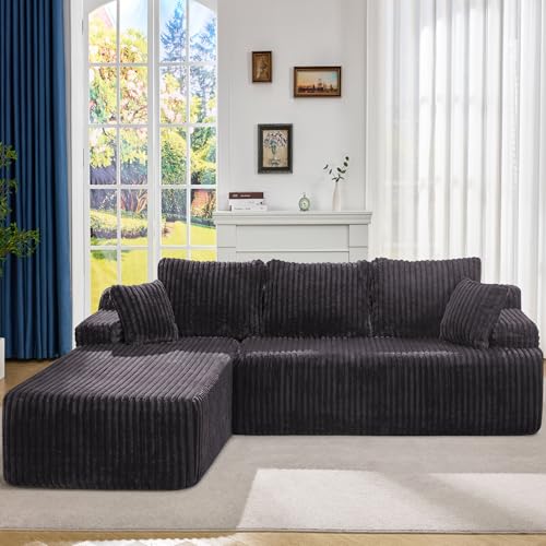 Modular Sectional Sofa Couches L-Shape Couch 3 Seat Modular Sofa Memory Foam Sectional Couches for Living Room