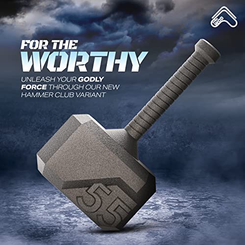 Tribe WOD Hammer Kettlebell 15-70lb + Adjustable | Cross Training Workout Equipment for Muscle Building, Cardio Fitness