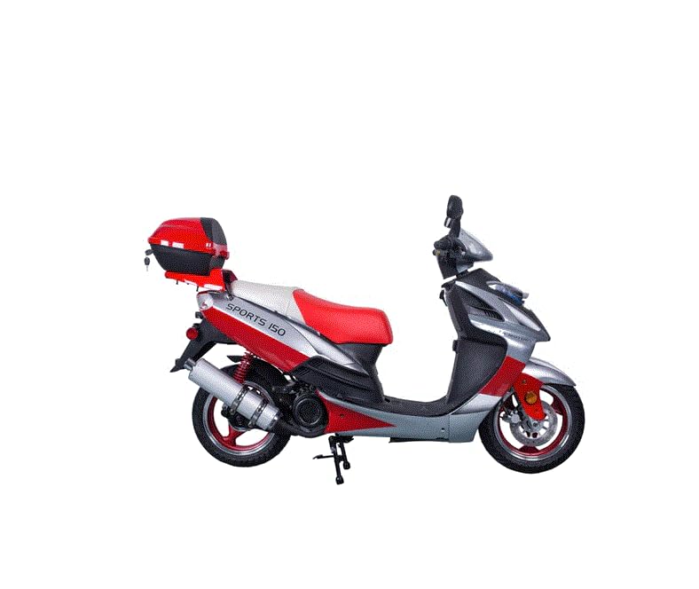 HHH 150cc Scooter Moped Street Gas Scooter 150cc Fully Automatic Scooter Adult Bike Lancer150 Vienna150 Gas Scooter with 13 inches Aluminum Wheels