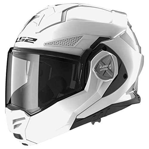 LS2 Helmets Advant X Modular Helmet (Gloss White - Large)