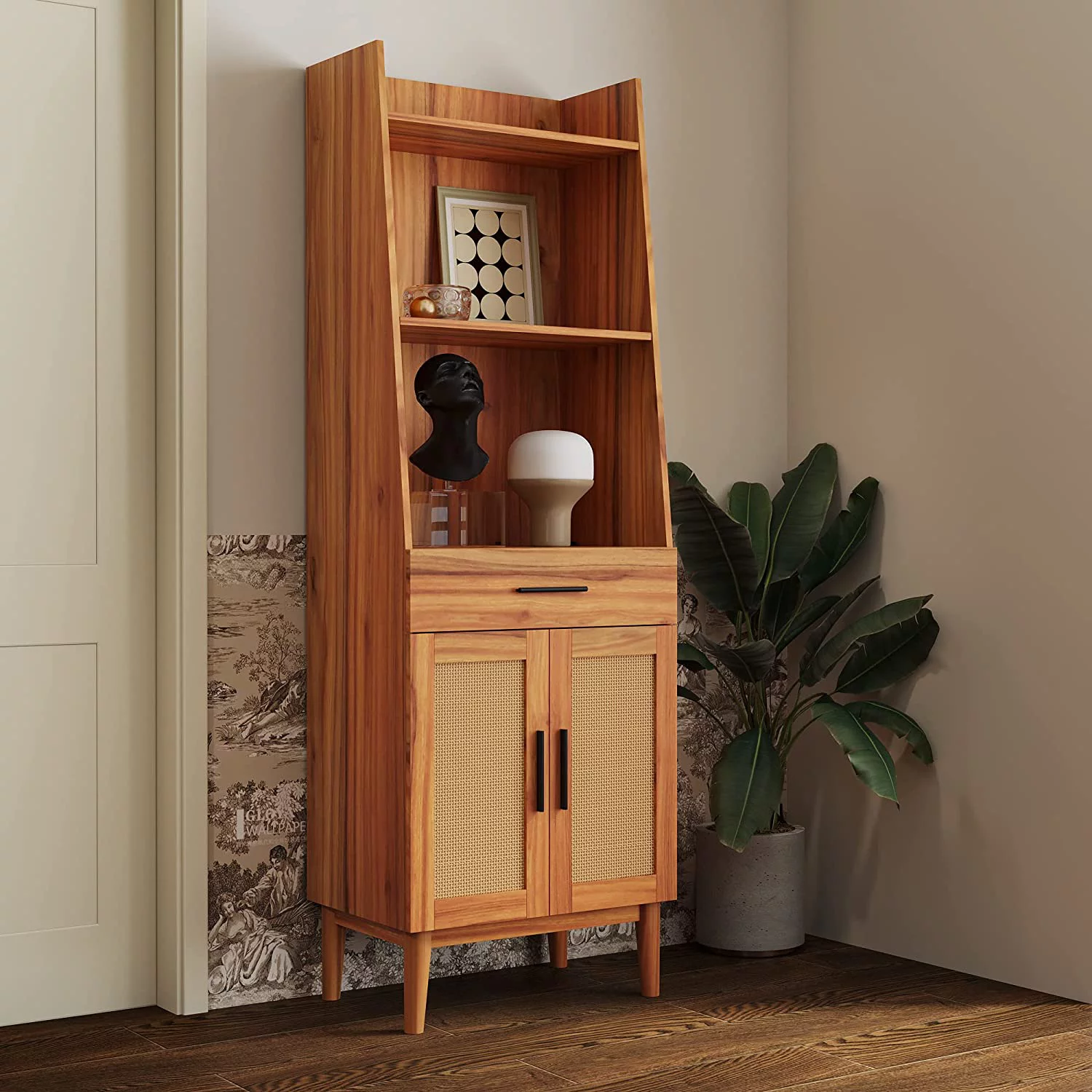 Furnicare Bookshelves and  with Doors and Drawers  71"