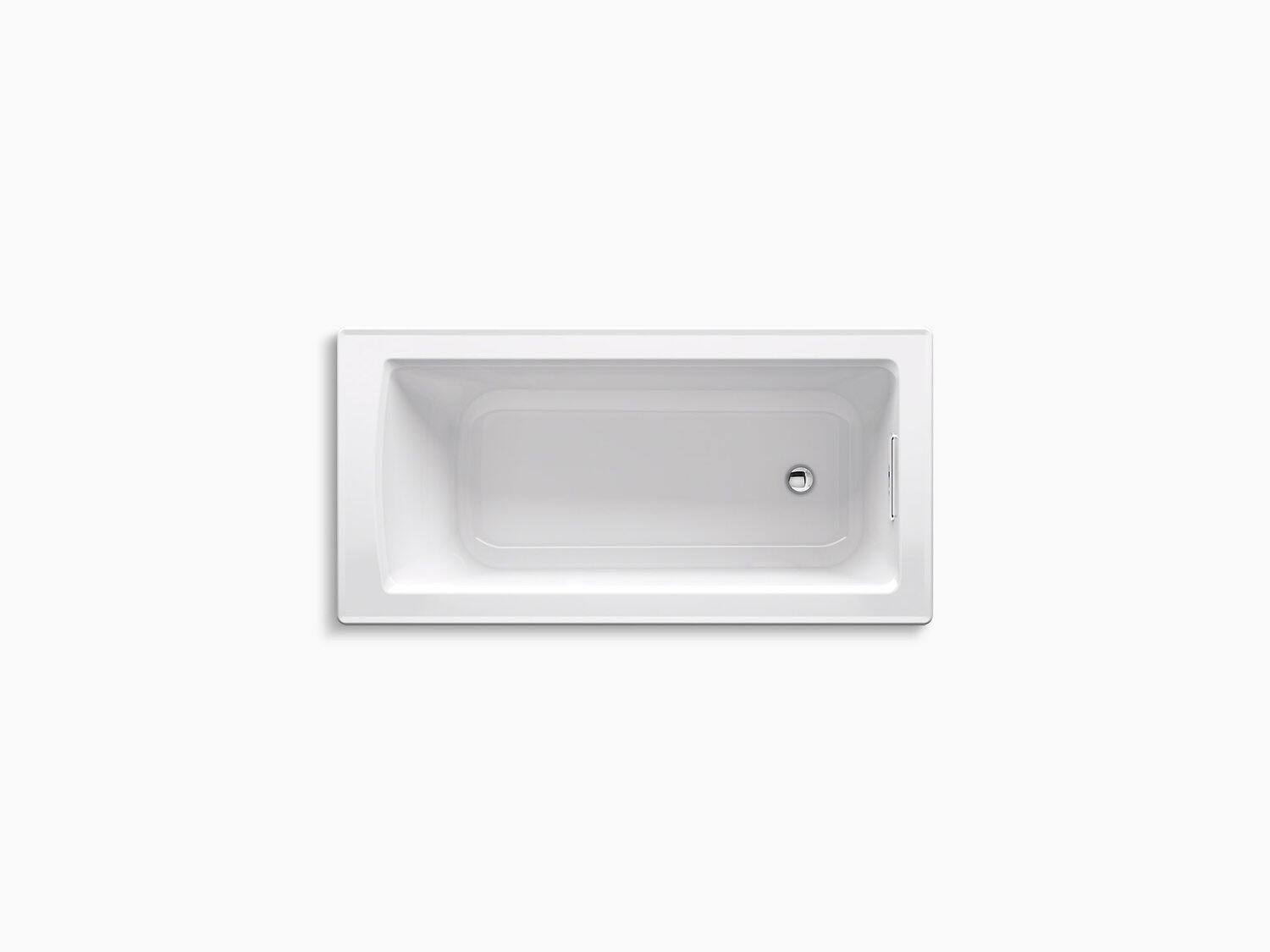 Kohler K-1946-95 Archer 60x22 x 30x22 Drop-In Bath Ice Grey