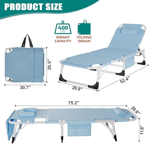 DoCred Folding Camping Cot with Mattress, 2 Pack Heavy Duty Folding Cot for Adults, Portable Sleeping Cot Bed Adults Outdoor Bed with Carry Bag