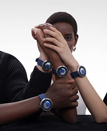 CIGA Design Mechanical Automatic Watch Blue Planet U Series Stainless Steel/Titanium/Ceramics Case Sapphire Crystal Fluororubber/Ceramics Strap