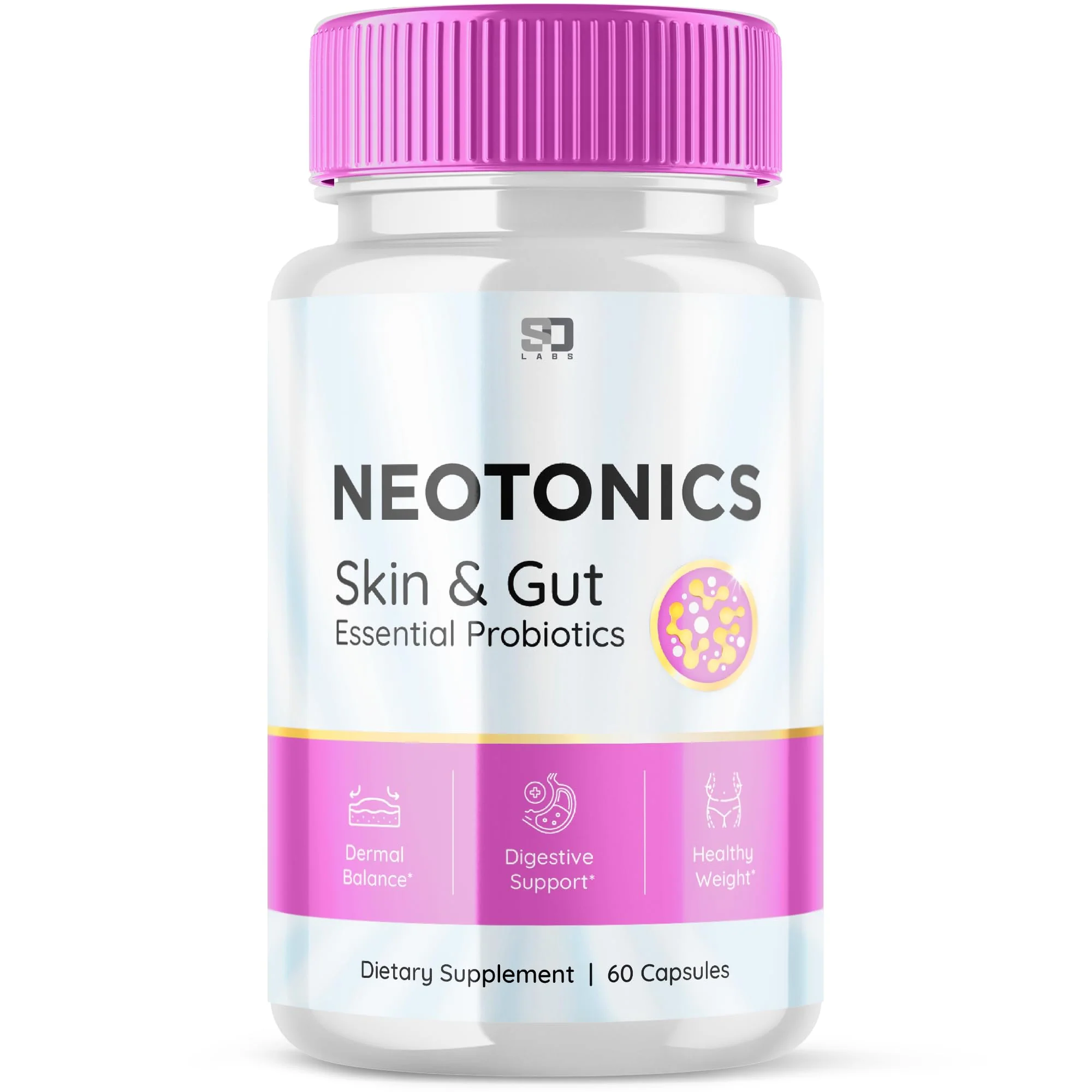 S.O Labs Neotonics Essential Capsules, Neotonics Skin and Gut Probiotic Supplement