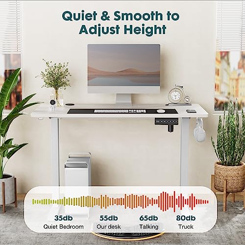 Standing Desk, Adjustable Height Electric Sit Stand Up Down Computer Table