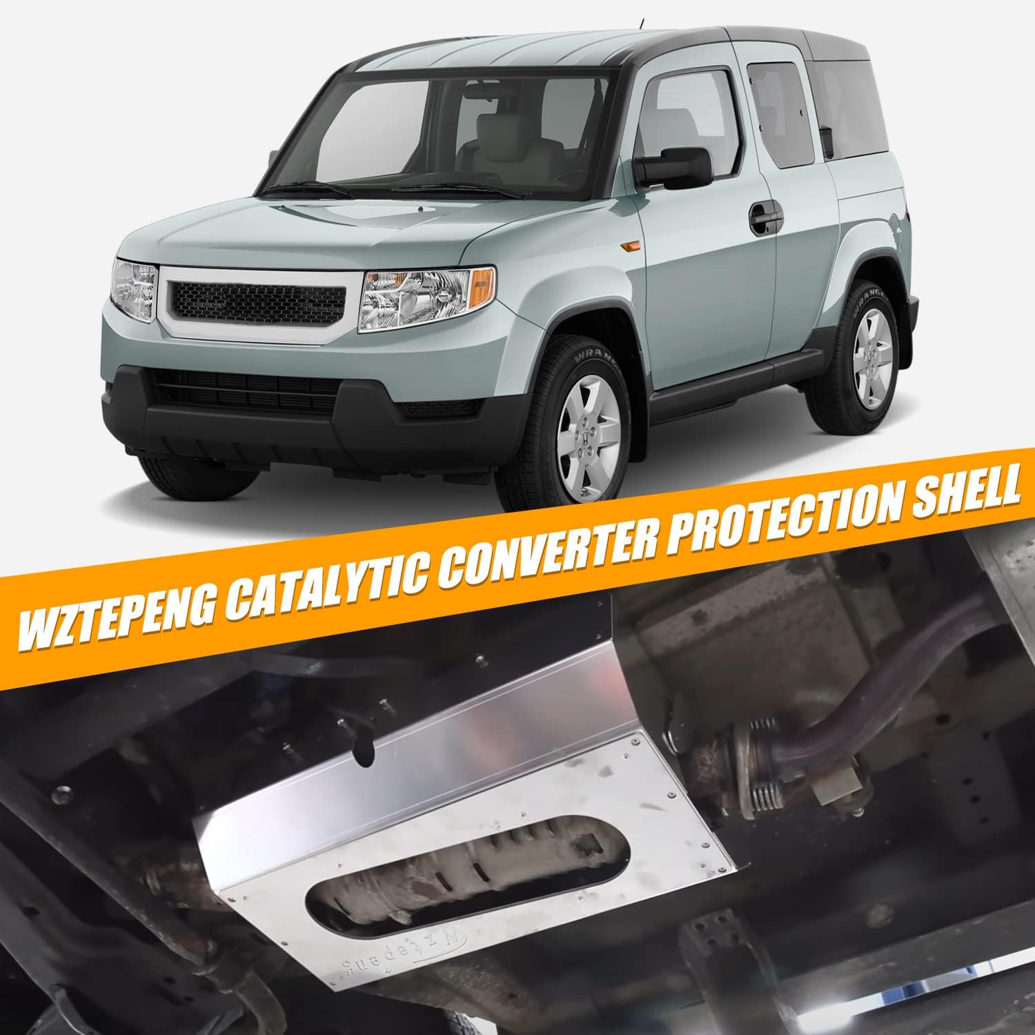 Wztepeng Three-way Catalytic Converter protection Shell Compatible With Honda Element 2003-2011
