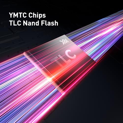 MOVE SPEED HB7450 2TB SSD for PS5 with Heatsink TLC NAND, PCIe 4.0 NVMe M.2 Internal Solid State Drive - Up to 7450MB/s