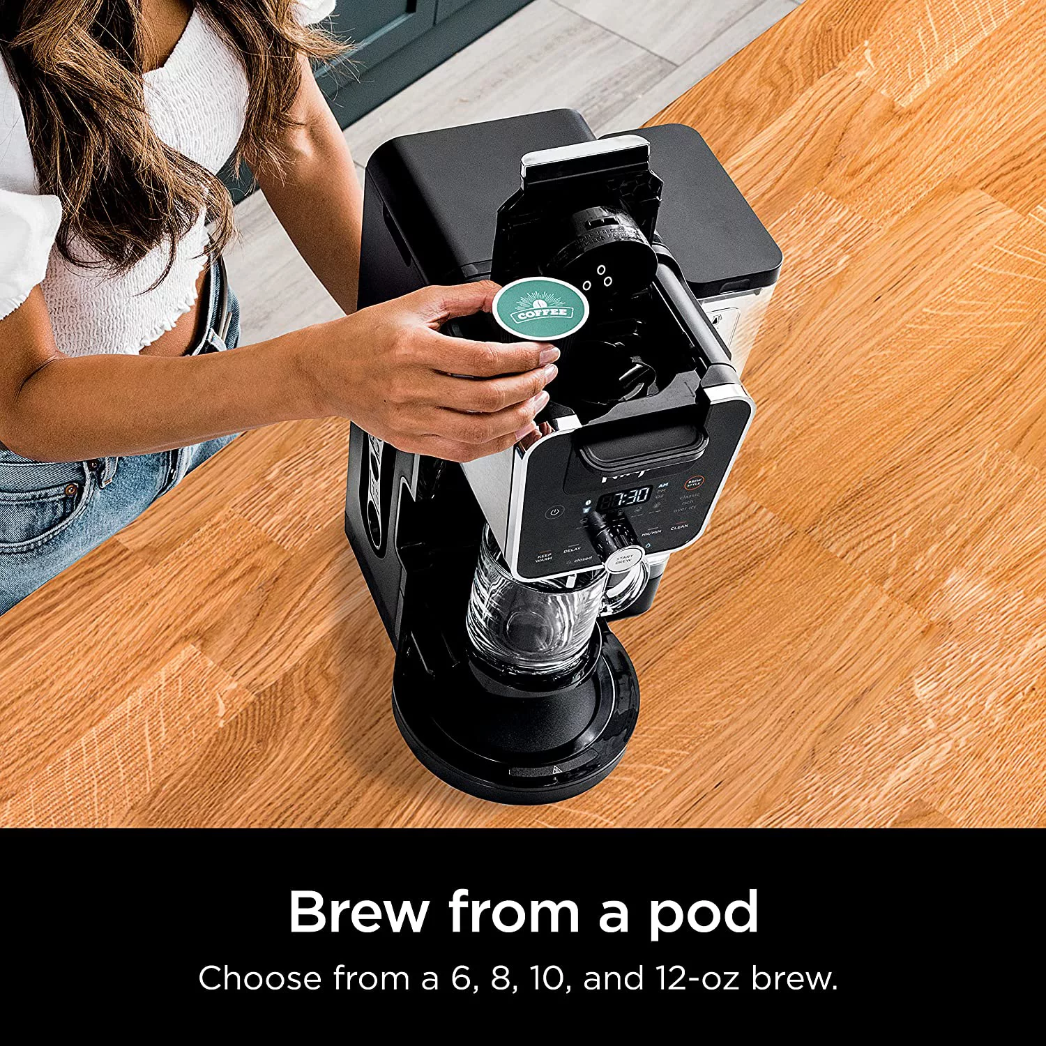 Ninja CFP201 DualBrew System 12-Cup Coffee Maker, Single-Serve for Grounds & K-Cup Pod Compatible, 3 Brew Styles, 60-oz. Water Reservoir & Carafe