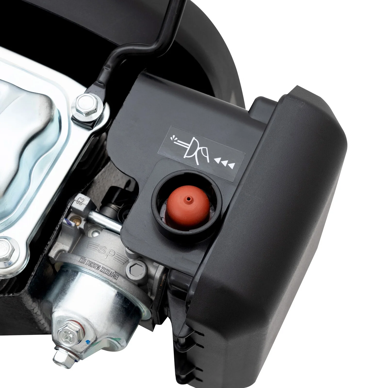 Loyalheartdy 6 HP 4 Stroke Outboard Motor 3.75KW Heavy Duty Boat Engine w/Single Cylinder Air Cooling System Tiller Control 15Km/h