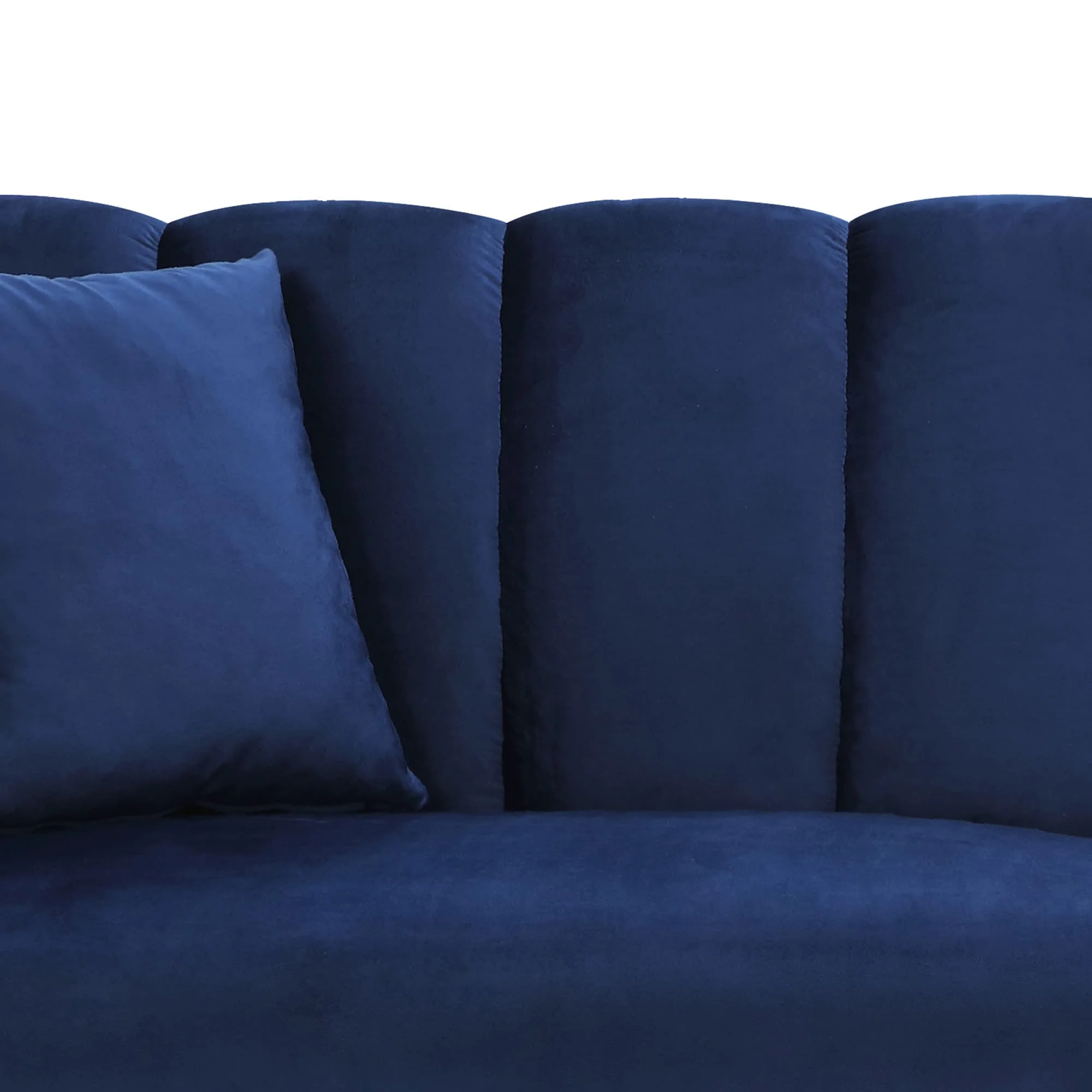 BSHTI Futon Sofa bed, Upholstered with velvet fabric, which is soft and comfortable converted into a sleeping bed