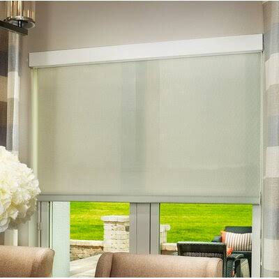 Room Darkening Roller Shade A Better Blind Blind Size: 70.25x22W x 96x22L, Finish: White