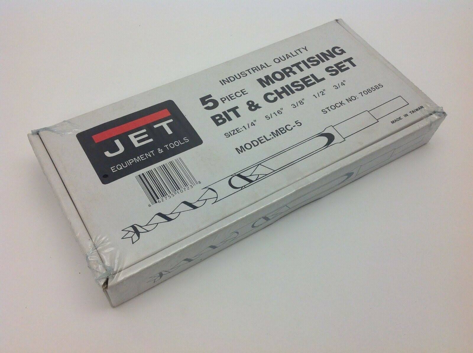 Jet 708585 5-Piece Mortising Bit u0026 Chisel Set