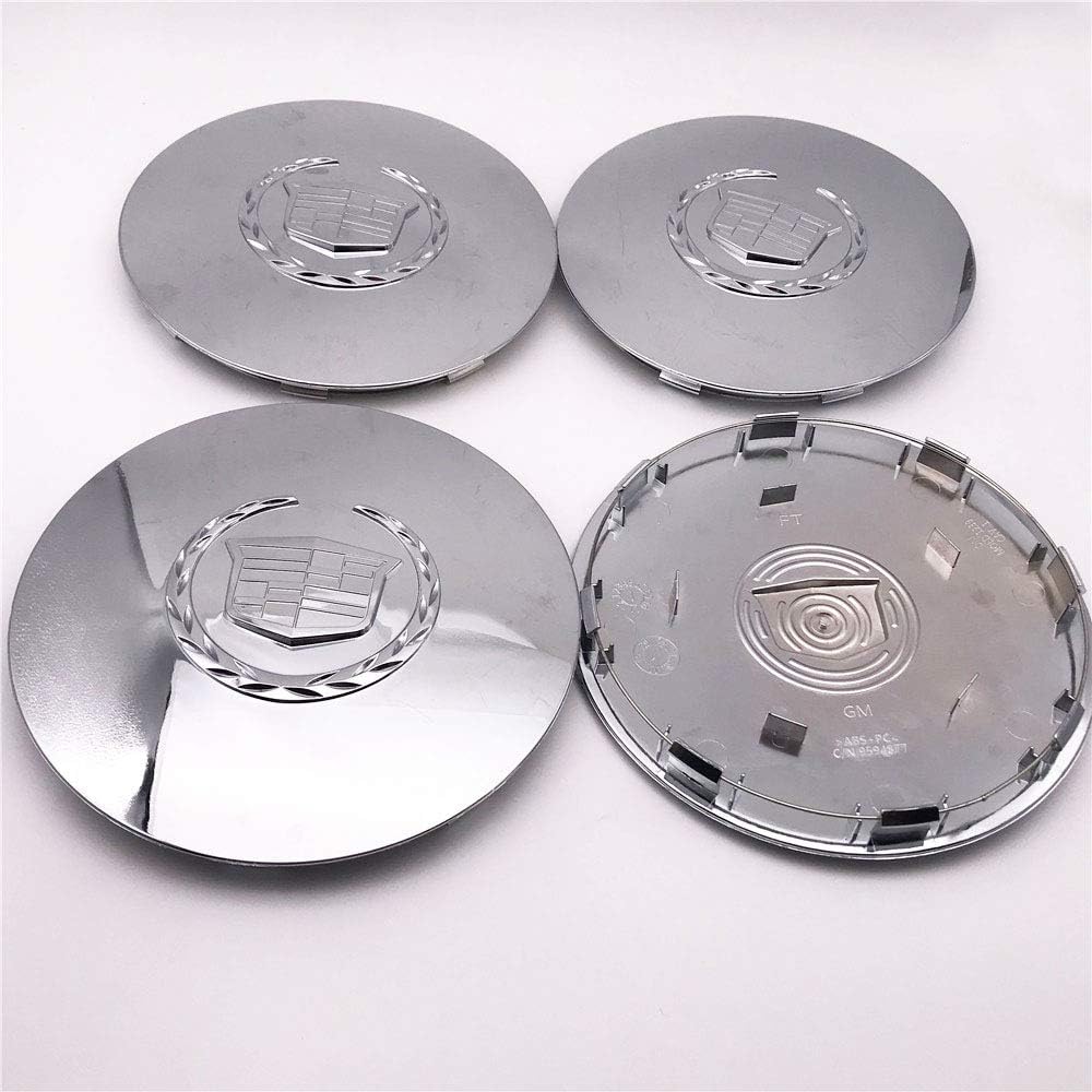4PCS Set Car ABS Chrome Hub Rim Custom Wheel Center Cap Hubcap Cover 7.875'' 9594877 Fit for 2003-2006 Escalade ESV EXT