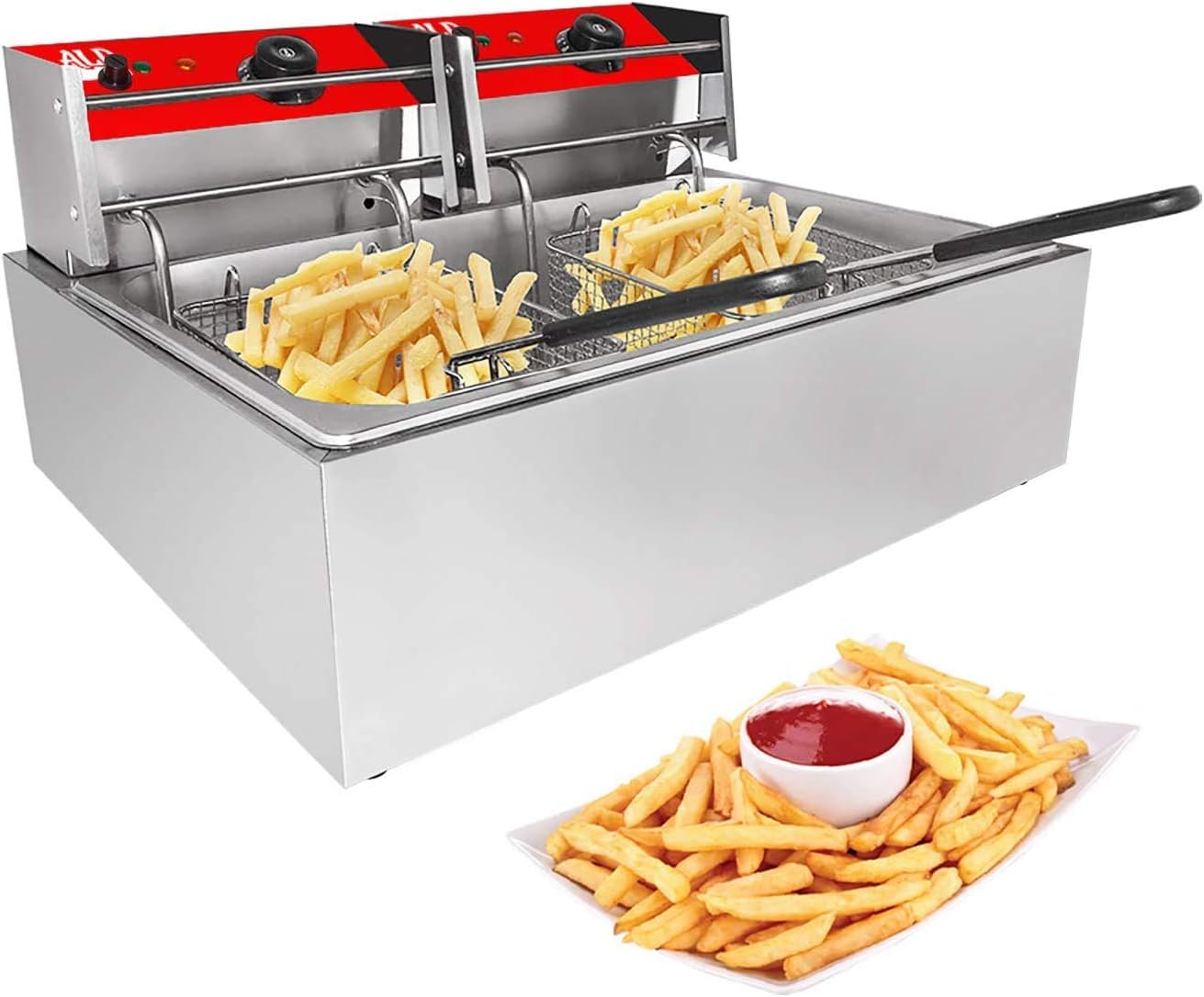 Deep Fryer | Stainless Steel | 1 & 2 Baskets (2-Basket)