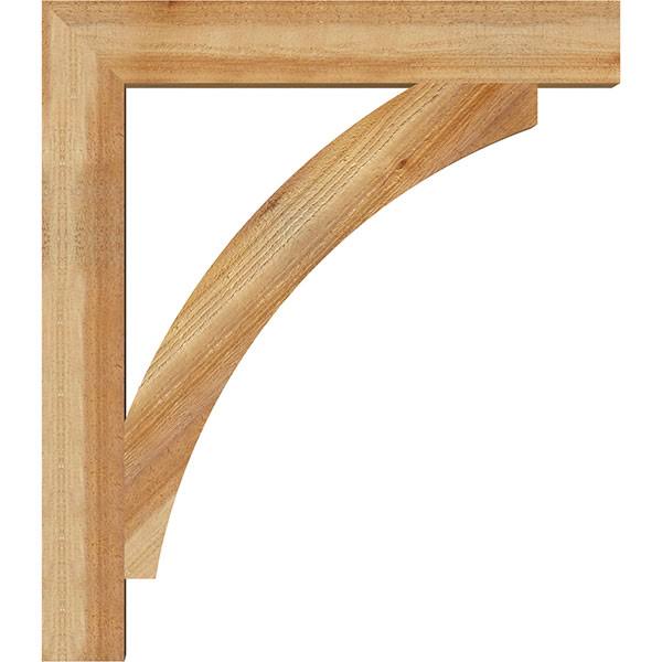 Ekena Millwork BKT04X28X32THR05RWR 4x22W x 28x22D x 32x22H Thorton Block Rough Sawn BRACKET, Western Red Cedar