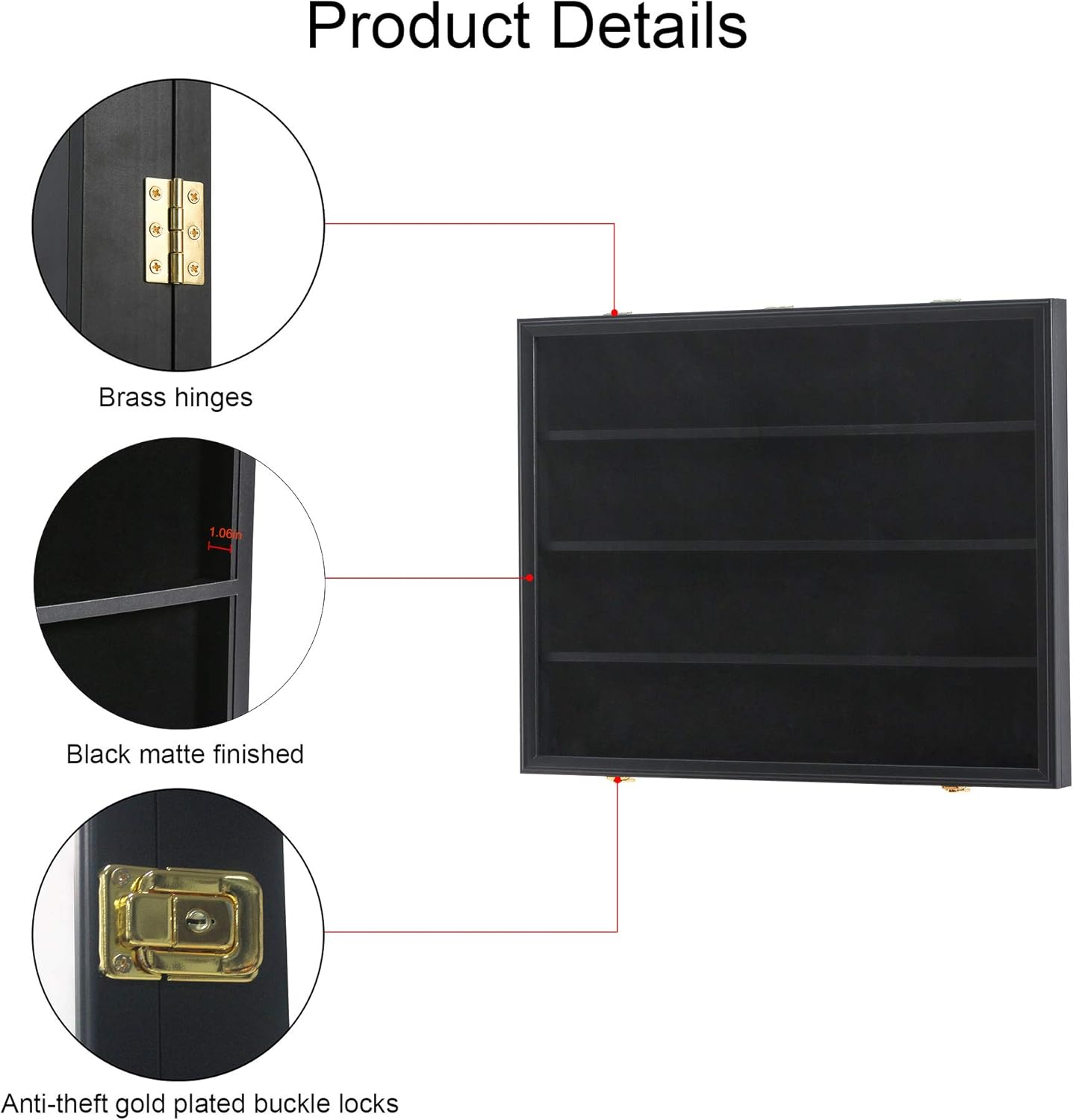 35 Graded Sports Card Display Case
