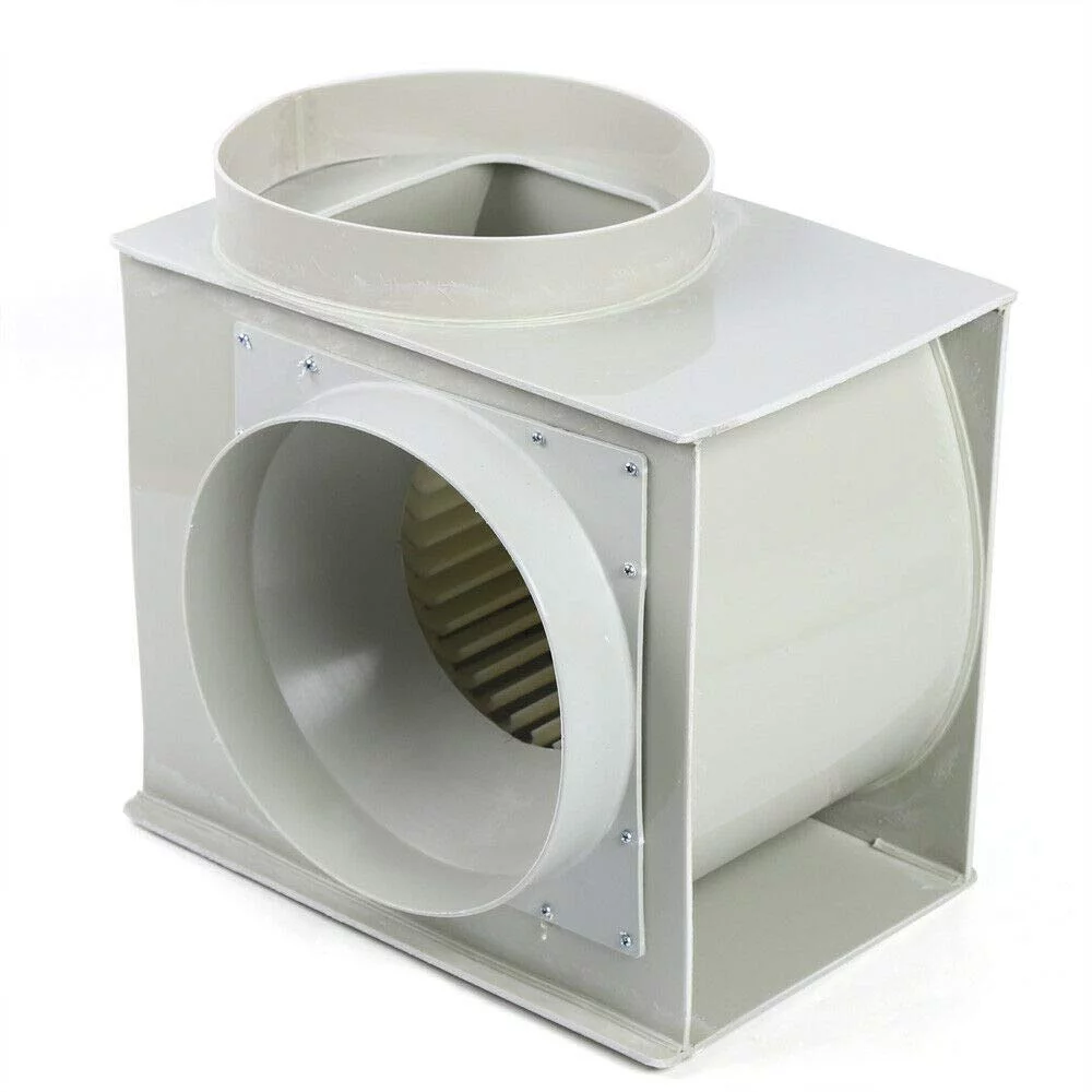 FETCOI Centrifugal Extractor Blower Fan, PP250 Low Noise Laboratory Ventilation Blower Fan Fume Hood 2300m3 / h