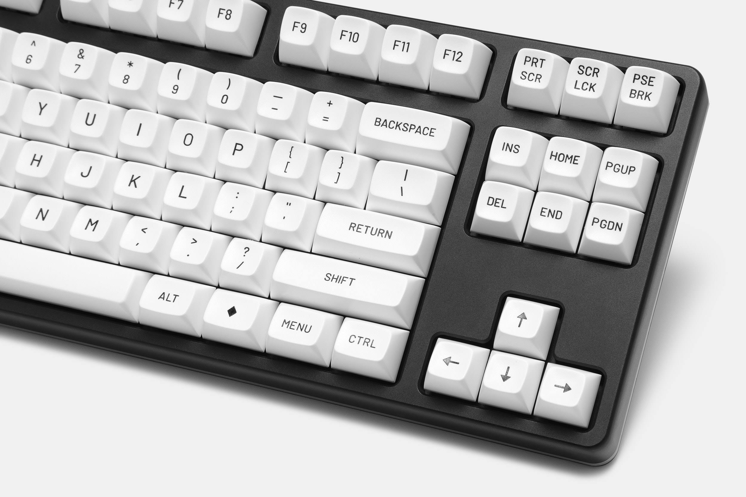 Drop MT3 Black-On-White Keycap Set