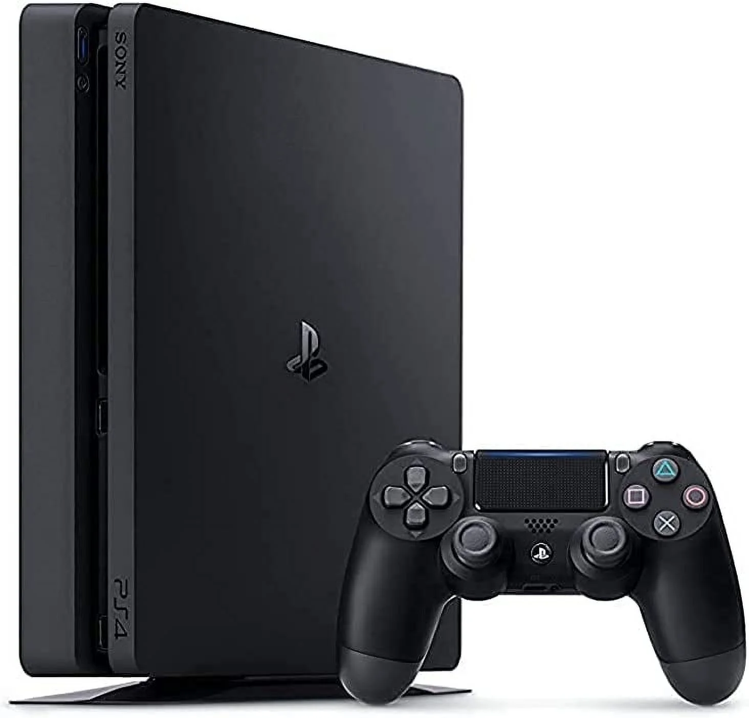 Sony PlayStation 4 Slim 500GB Black Gaming Console + G9 Earbuds With Microphone BOLT AXTION Bundle Used