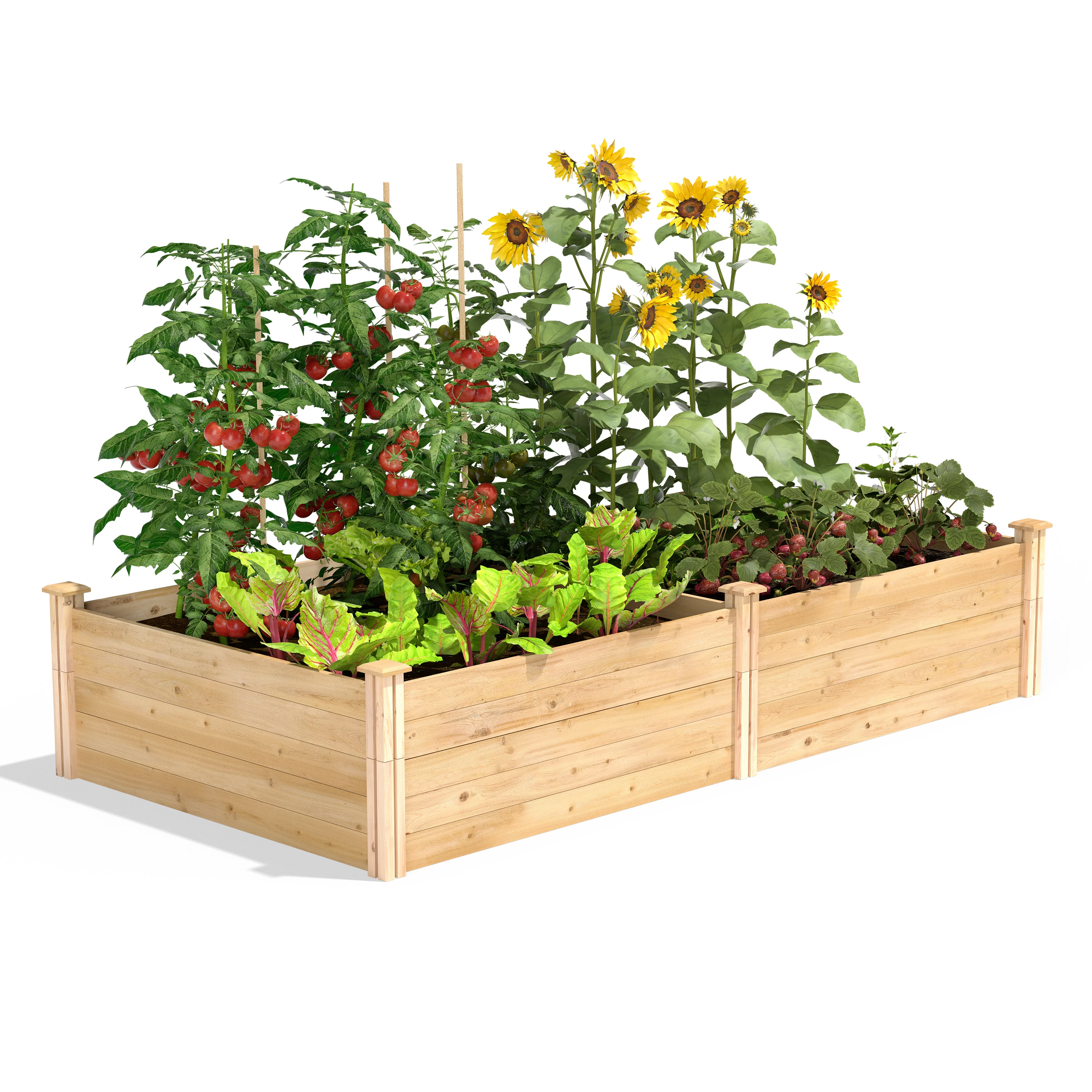 Greenes Fence 48" x 96" x 17.5" Cedar Raised Garden Bed