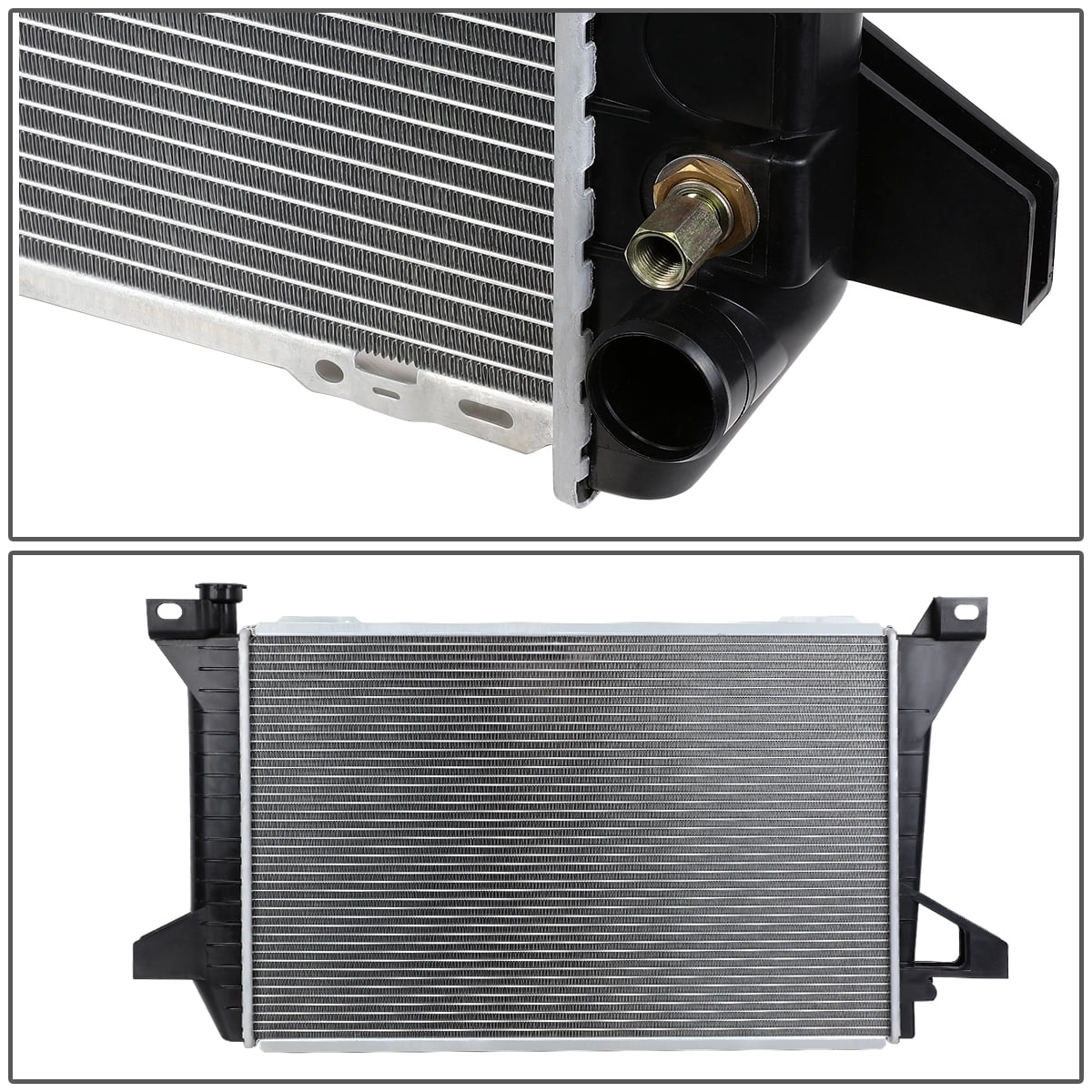 DNA Motoring OEM-RA-1452 Aluminum Radiator For 1985-1996 Ford F150 F250 F350 Bronco 4.9L 86 87 88 89 90 91 92 93 94 95