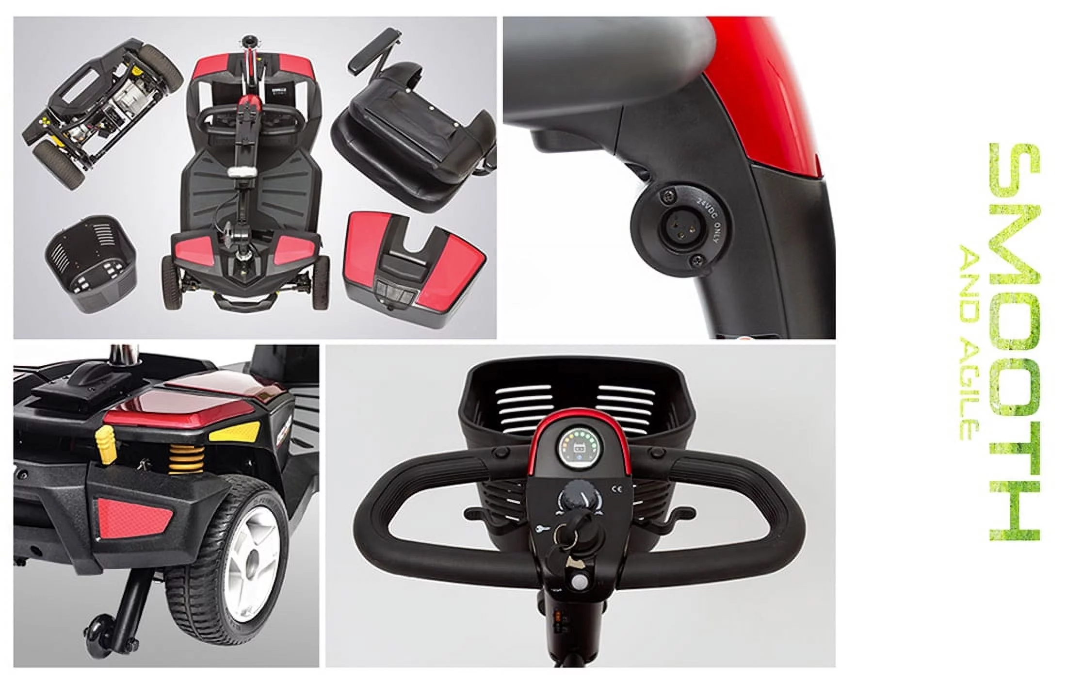 Pride Mobility GoGo LX 3-Wheel Scooter With CTS Suspension (12AH/9 Mile Battery Range) with Ext Warr