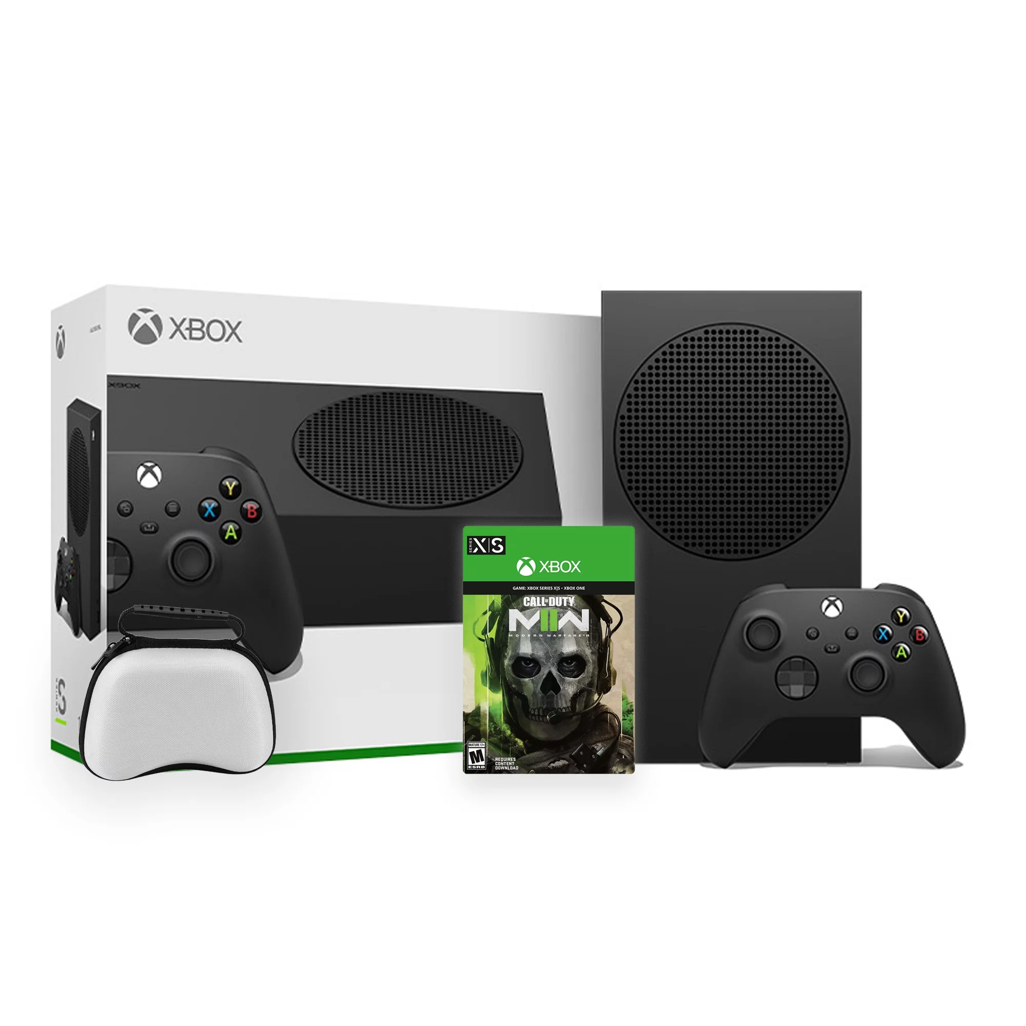Microsoft Xbox Series S 1TB Black Console and Wireless Controller Bundle with Call of Duty: Modern Warfare 2 Full Game and Mytrix Controller