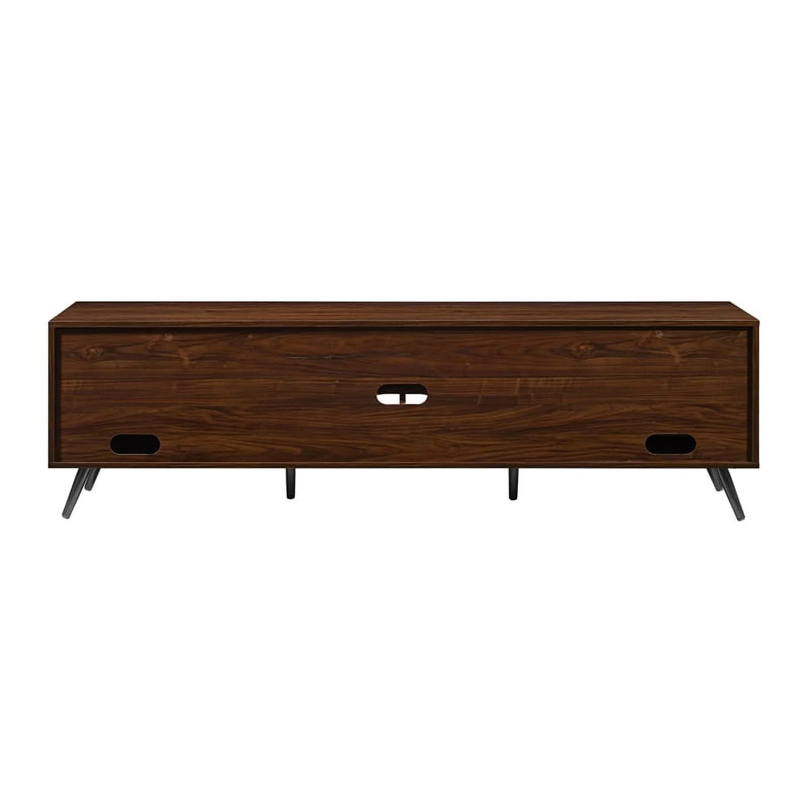 70" MCM Simple Wood TV Stand for TVs up to 80 inches - Dark Walnut